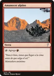 Beispielkarte: Amanecer alpino